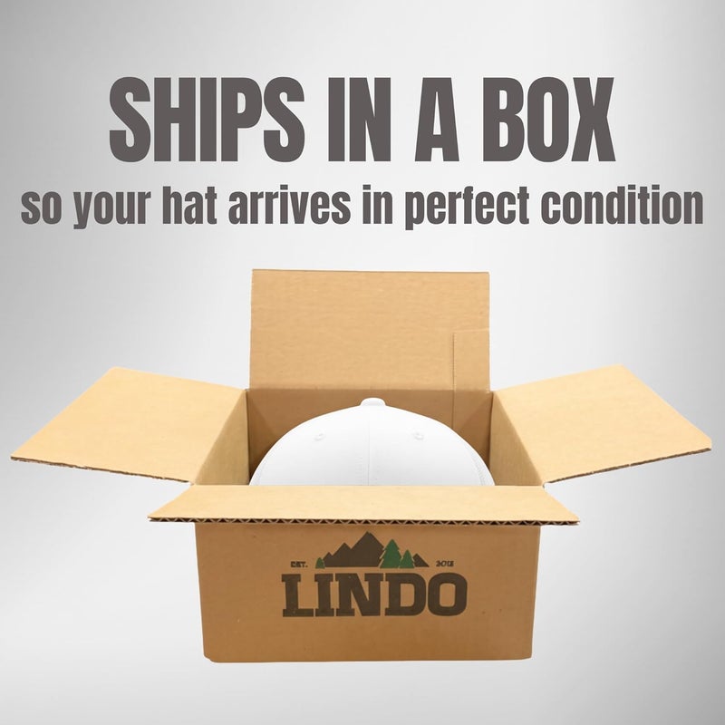 Lindo Trucker Hat [ Great Outdoors Design ] for Men and Women: Mid Profile Cap with Breathable Mesh Back and Adjustable Snap - Image 5